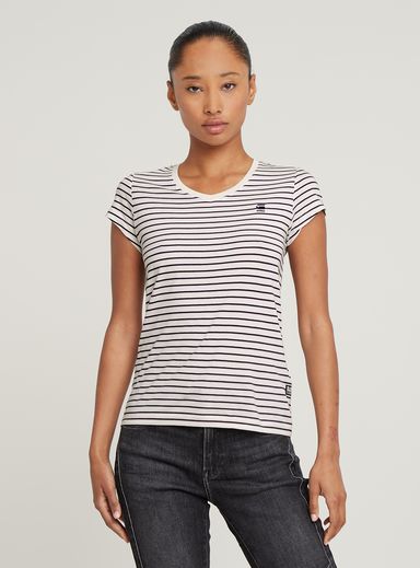 Stripe Eyben Slim V-Neck Top 2.0